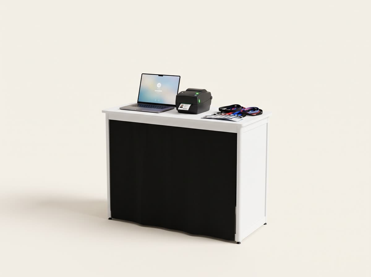 Registration & Badge Printing Counter